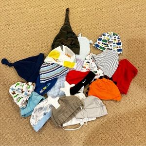 Bundle of Baby Boy Hats